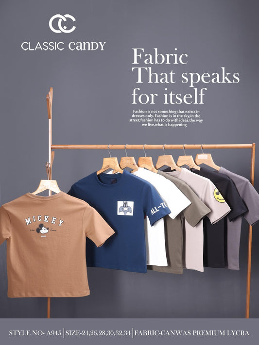 A945 Drop Shoulder Classic Candy Canvas Girls Top Supplier Gujarat