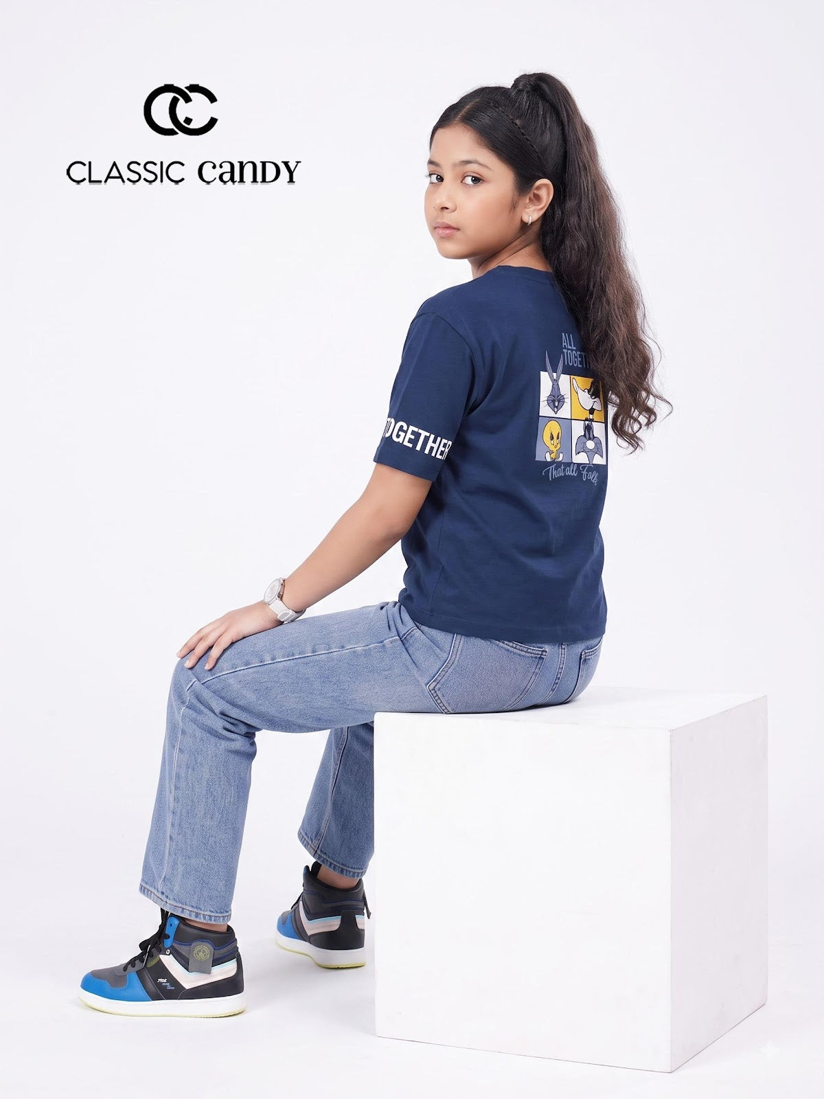 A945 Drop Shoulder Classic Candy Canvas Girls Top Supplier Gujarat