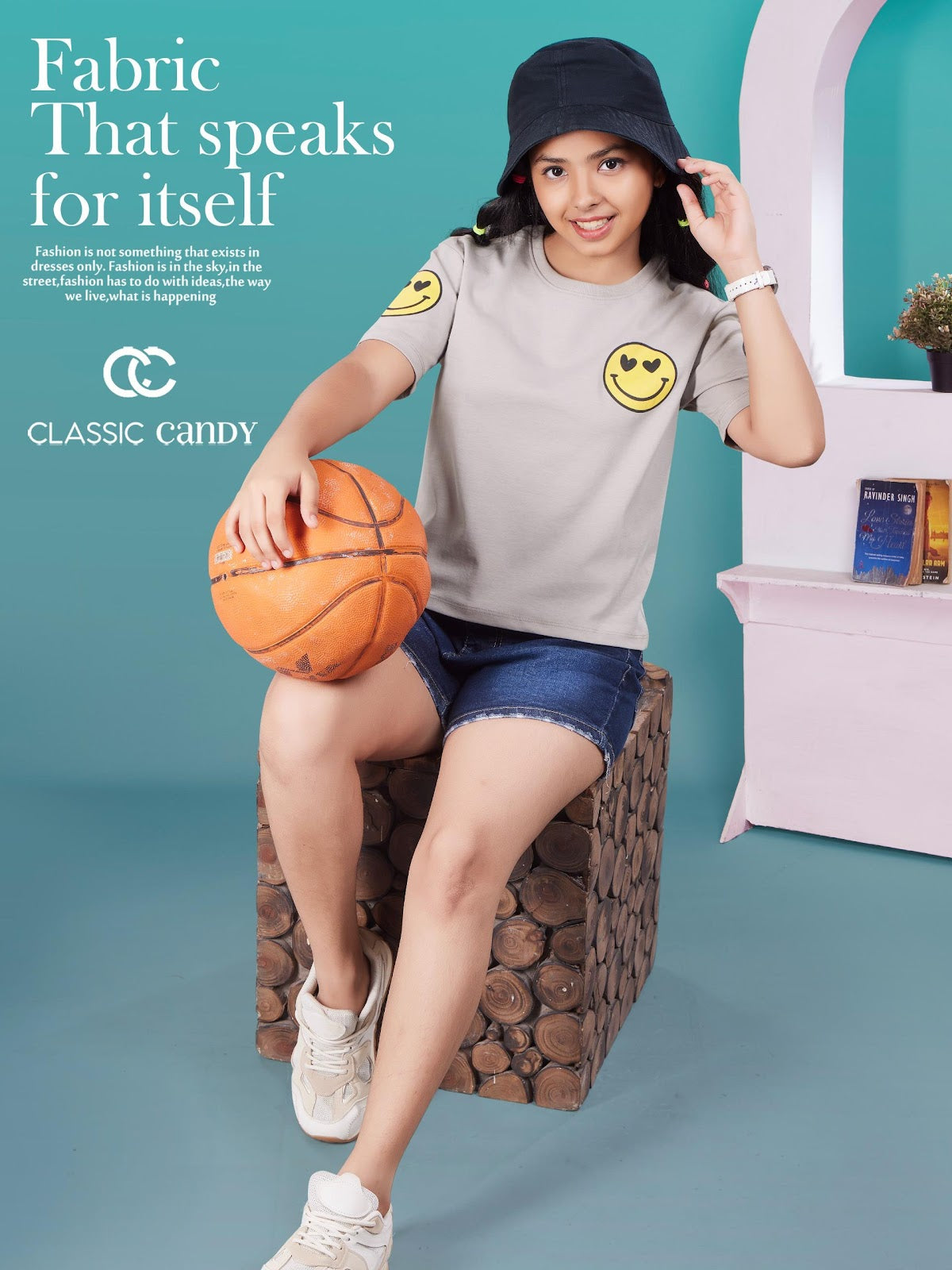 A945 Drop Shoulder Classic Candy Canvas Girls Top Supplier Gujarat
