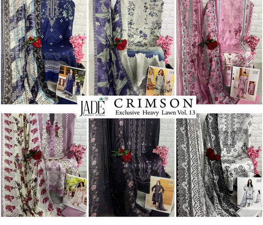 Crimson Vol 13 Heavy Lawn Jade Heavy Lawn Open Images Karachi Salwar Suits Supplier
