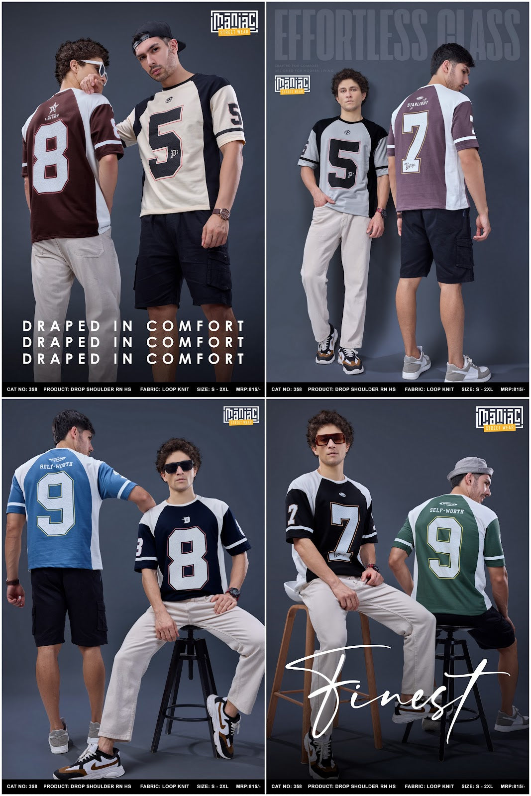 Cat 358 Maniac Loopknit Mens Tshirts Wholesaler Gujarat