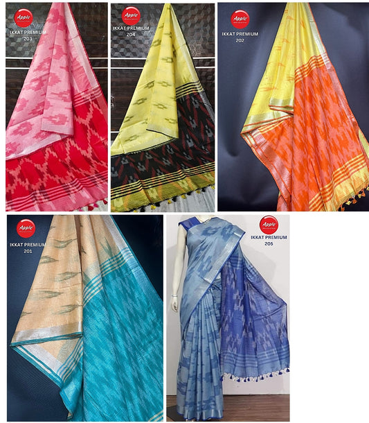 Ikkat Premium Vol 2 Apple Sarees