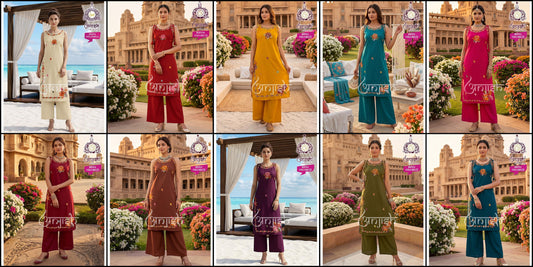 Rhyia Vol 2 Anjish Dhabu Cotton Co Ord Set Supplier India
