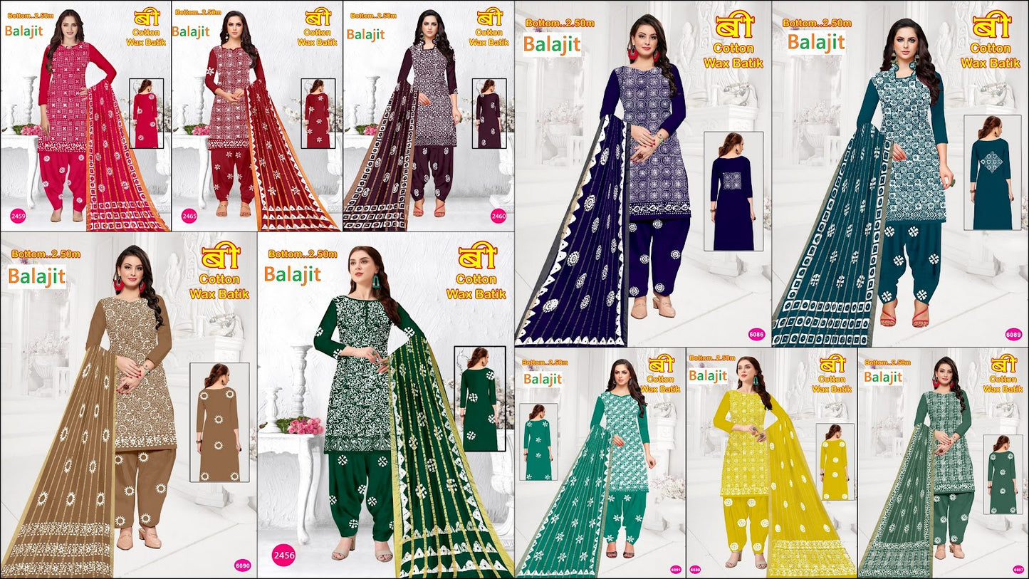 Wax Batik 3103 Balajit Cotton Dress Material Wholesaler Ahmedabad