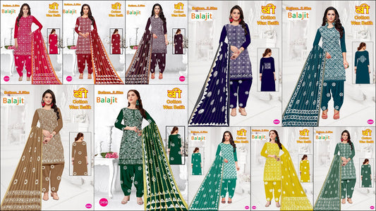 Wax Batik 3103 Balajit Cotton Dress Material Wholesaler Ahmedabad