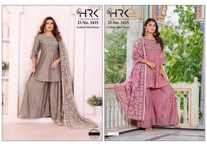 Design 2415 Hrk Modal Readymade Plazzo Style Suits Manufacturer