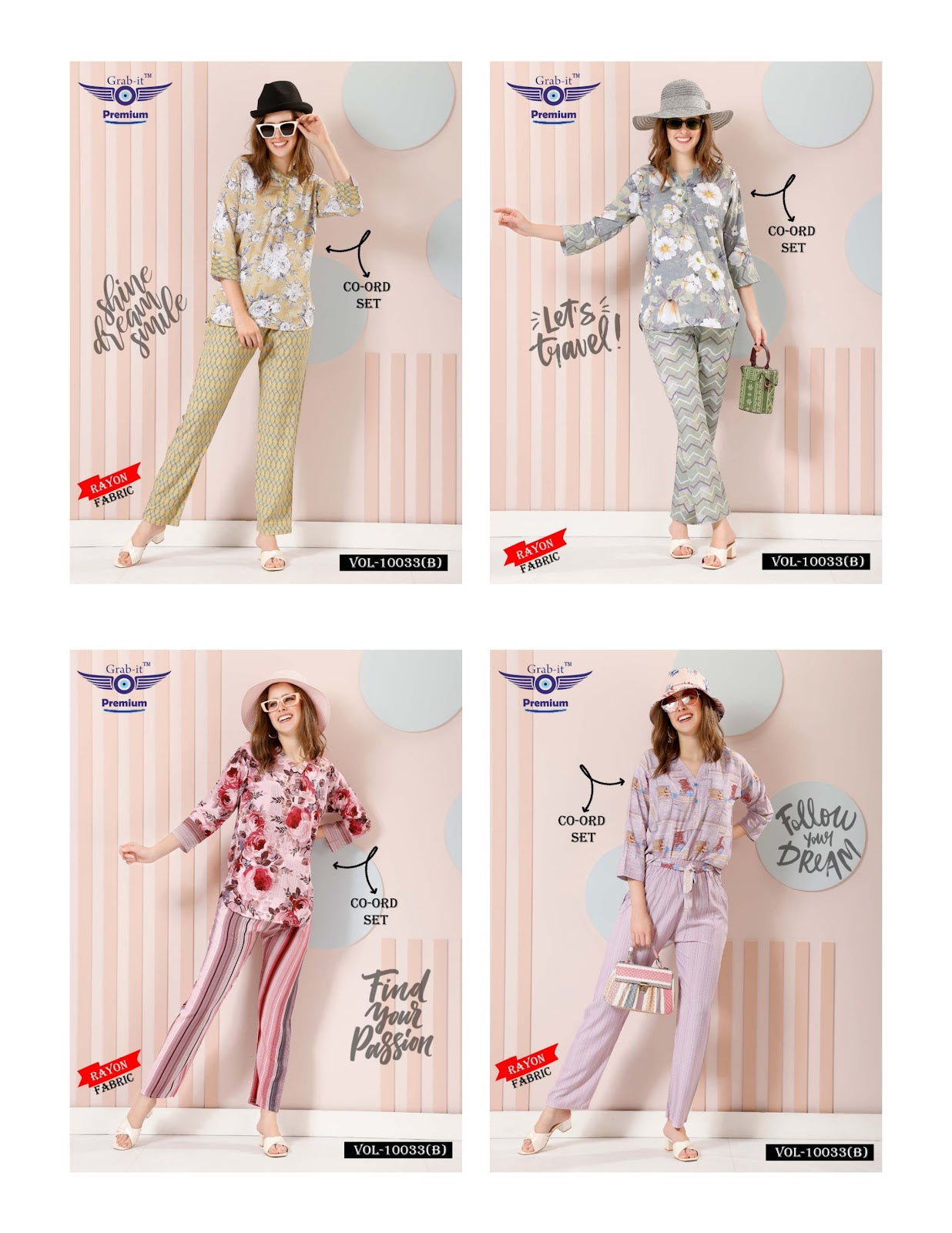 10033 B Grab It Rayon Co Ord Set Manufacturer