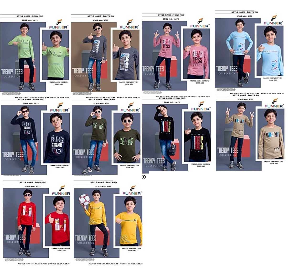 1072-Tony Pro Funner Cotton Boys Tshirt Wholesale – Kavya Style Plus