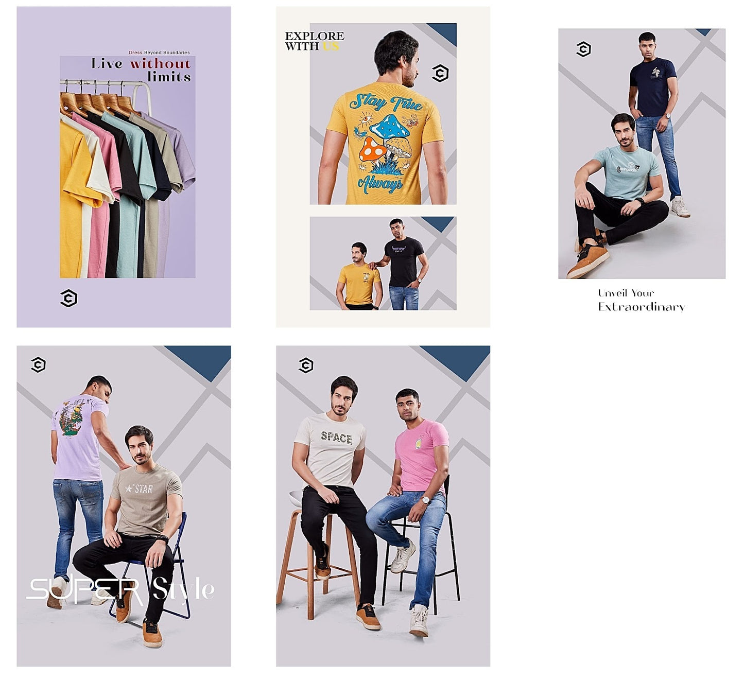 1101-1108 Checkers Looper Mens Tshirts