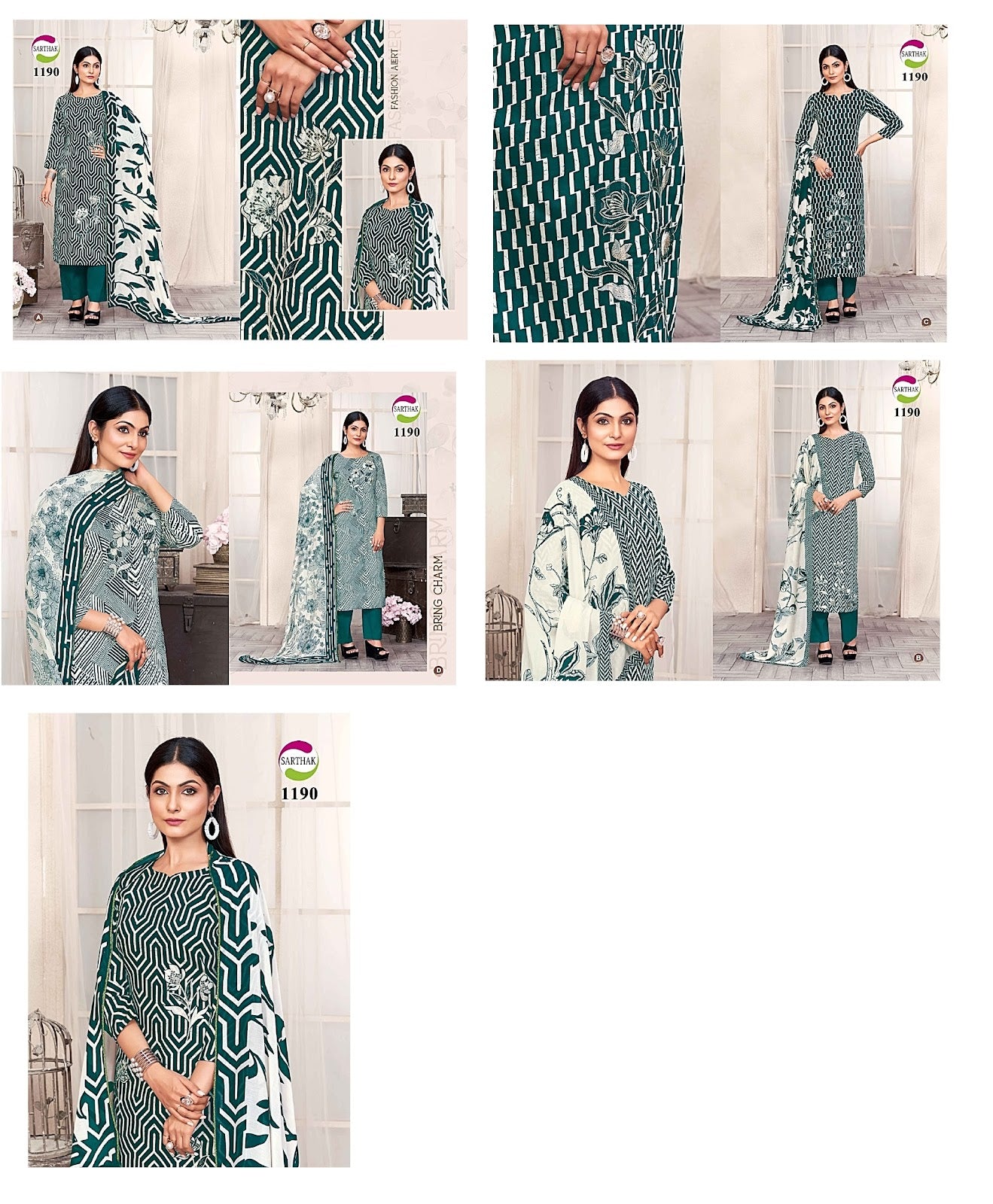 1190 Sarthak Prints Jaam Cotton Pant Style Suits Manufacturer Ahmedabad