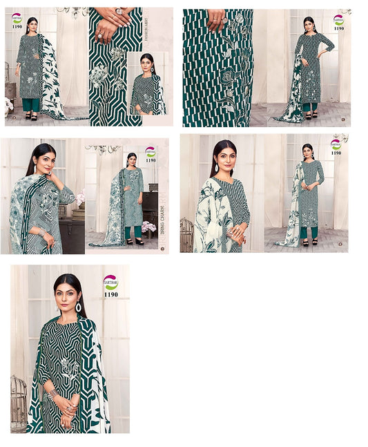 1190 Sarthak Prints Jaam Cotton Pant Style Suits Manufacturer Ahmedabad