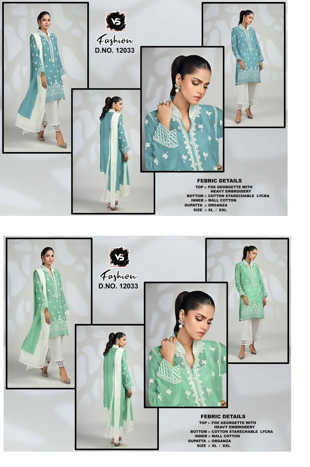 12033 Vs Fashion Fox Georgette Pakistani Readymade Suits Wholesaler India