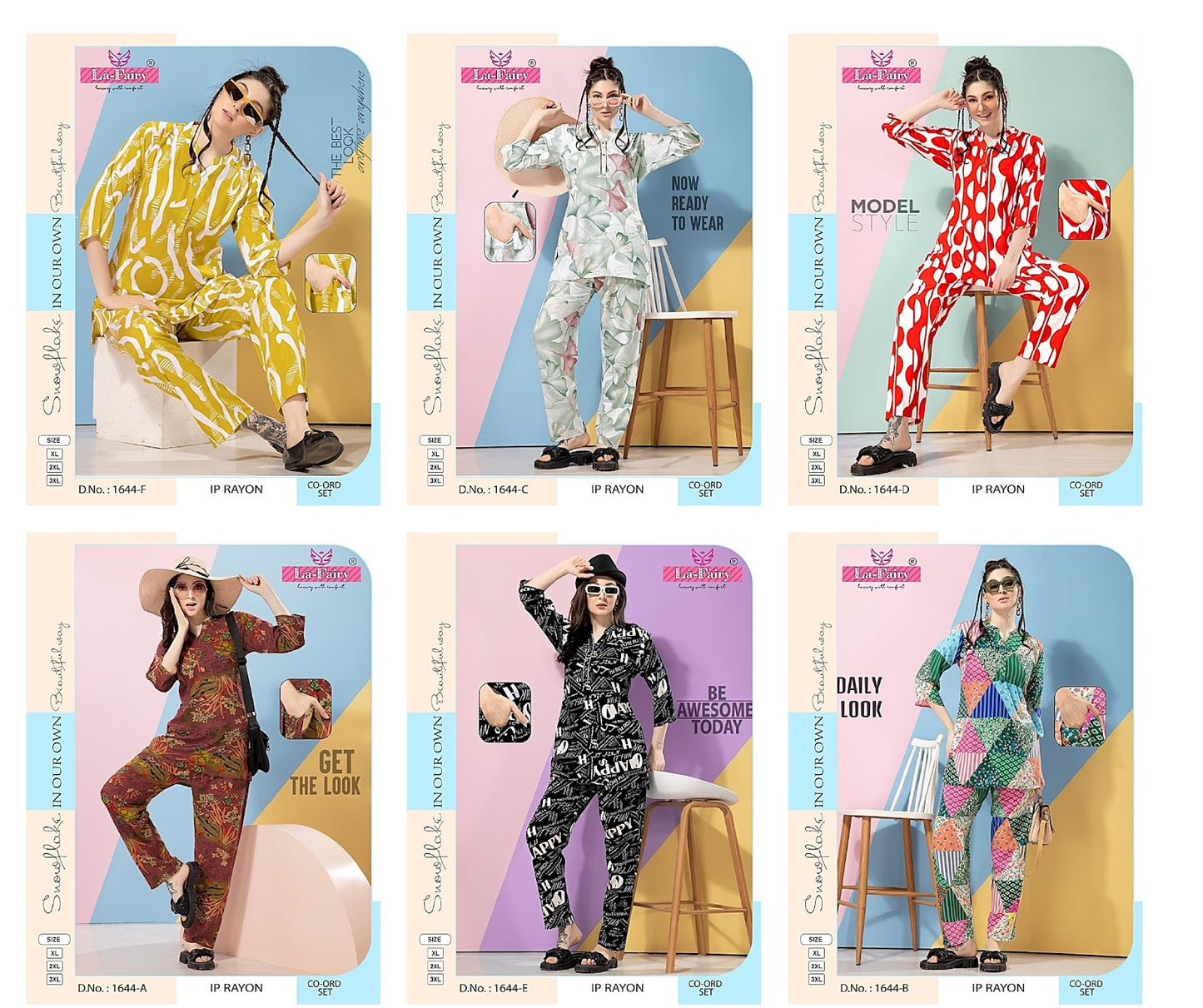 1644 La Fairy Imported Co Ord Set Exporter India