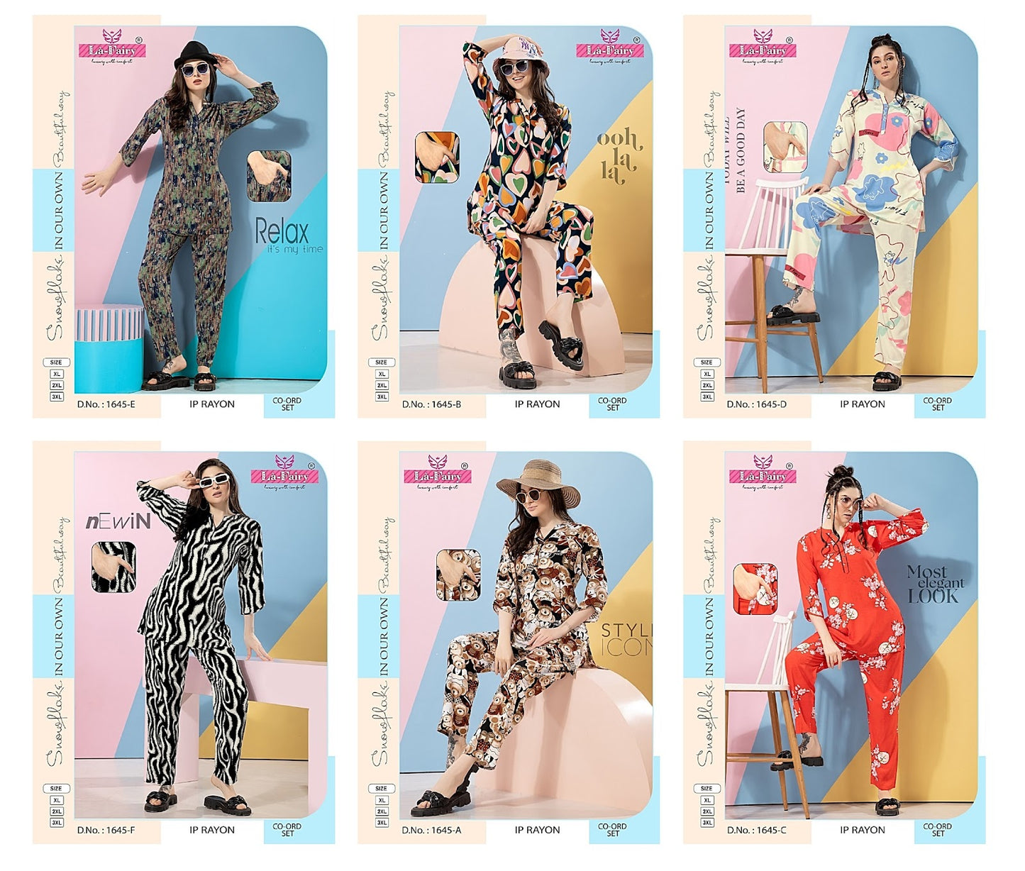 1645 La Fairy Imported Co Ord Set Exporter