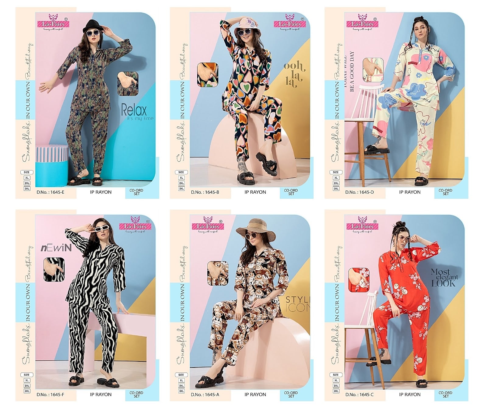 1645 La Fairy Imported Co Ord Set Exporter