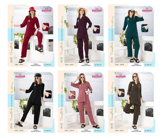 1647 La Fairy Imported Co Ord Set Wholesaler India
