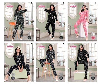 1658 La Fairy Rayon Co Ord Set Supplier