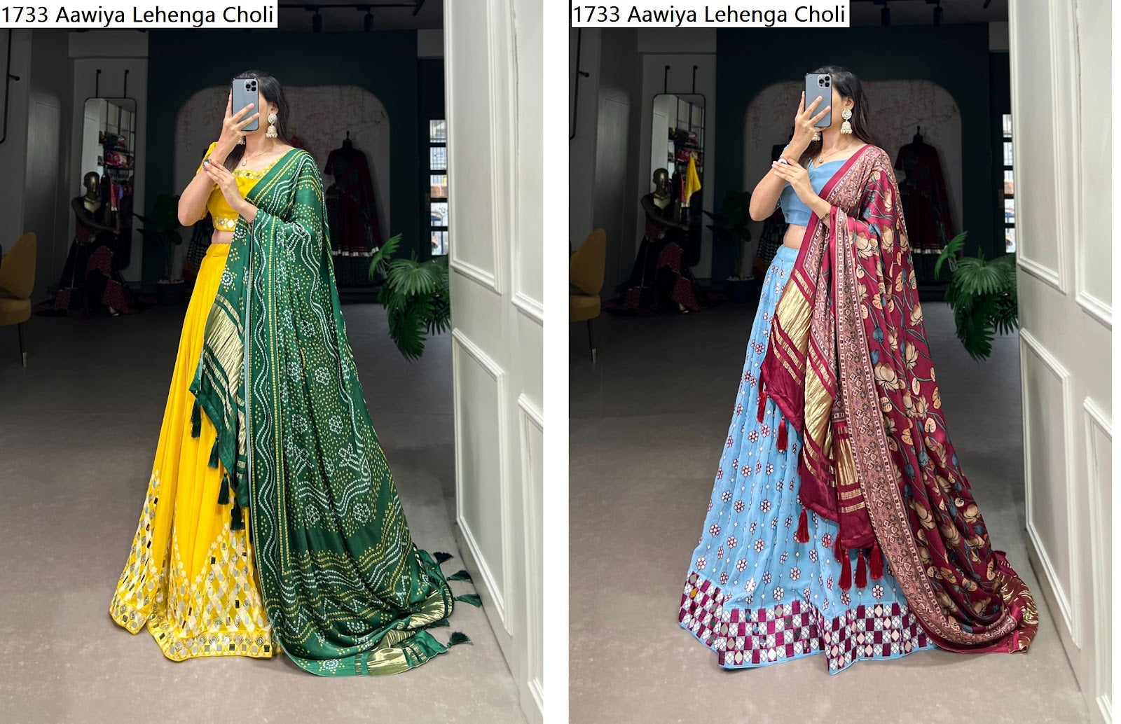 1733 Aawiya Georgette Lehenga Choli Wholesale Rate