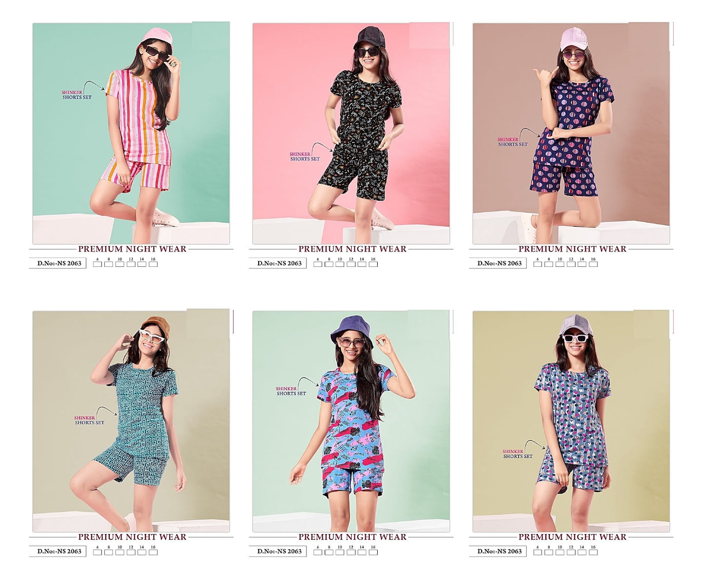 2063 Mnt Sinker Girls Shorts Set Manufacturer India