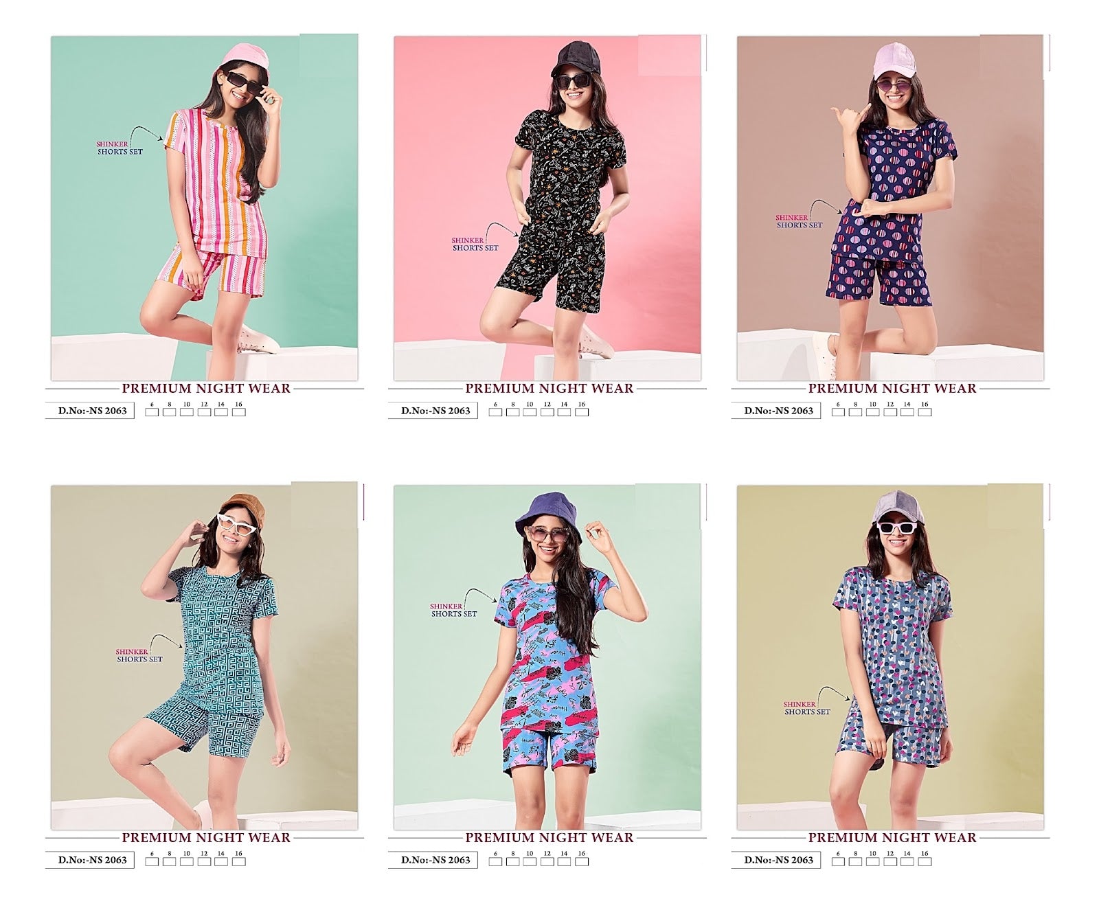 2063 Mnt Sinker Girls Shorts Set Manufacturer India
