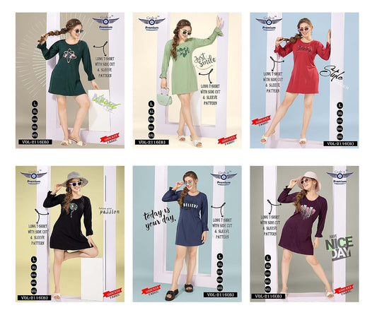 2116 B Grab It Sinker Women Long Tshirt Wholesaler