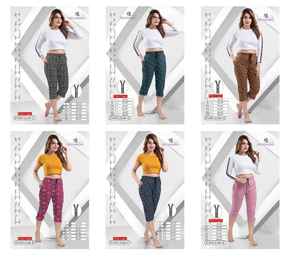 2248 Kavyansika Hosiery Cotton Womens Capri Wholesale