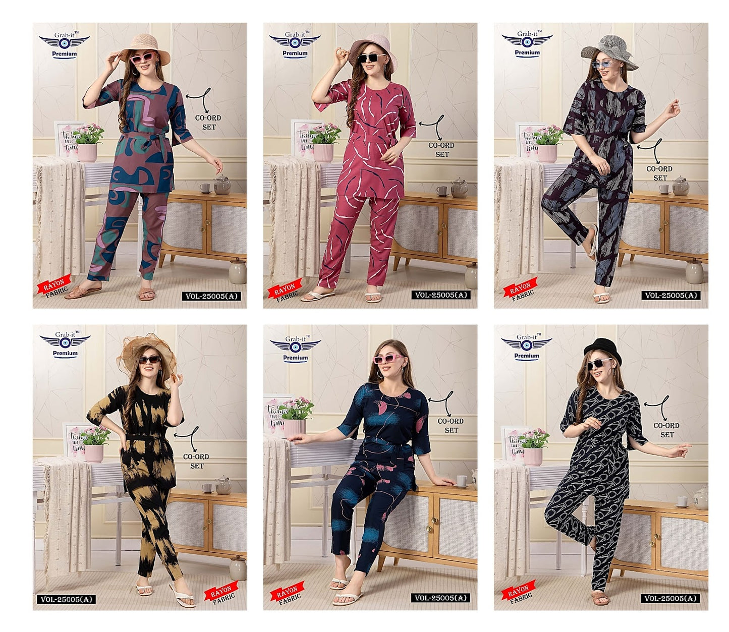 25005 A Grab It Rayon Co Ord Set Manufacturer Gujarat