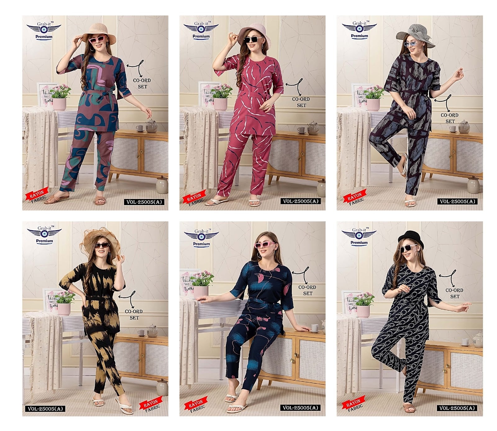 25005 A Grab It Rayon Co Ord Set Manufacturer Gujarat