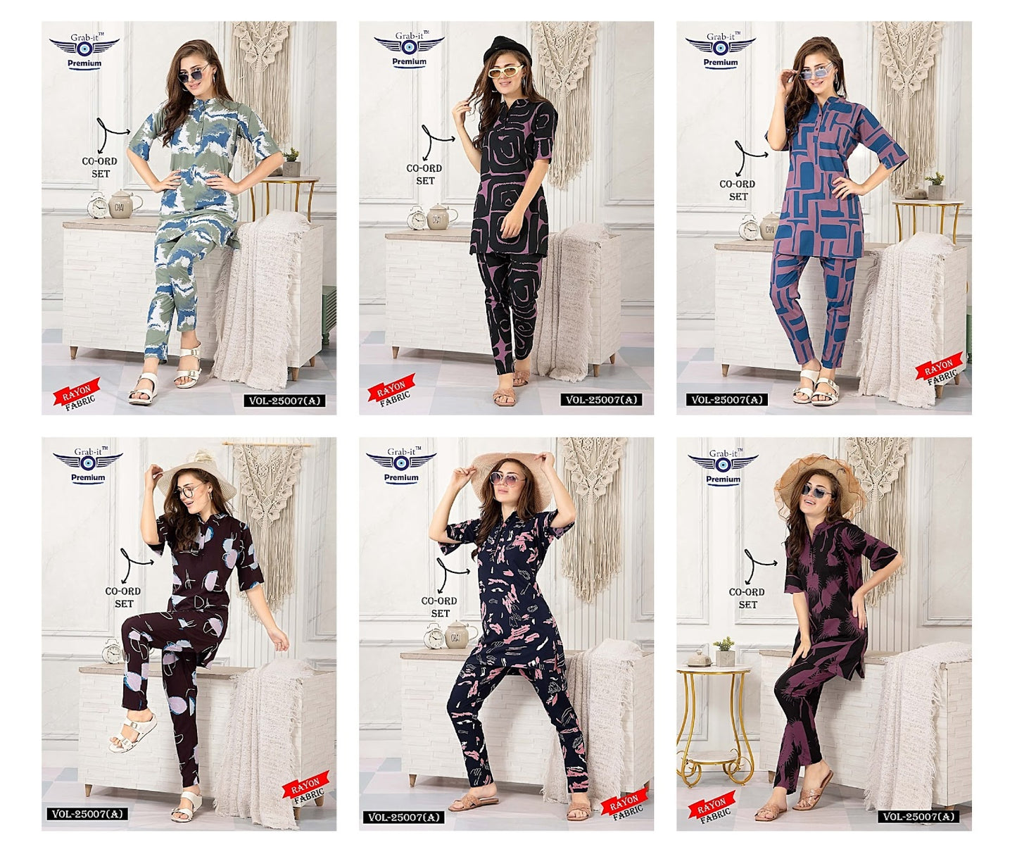 25007 A Grab It Rayon Co Ord Set Manufacturer India