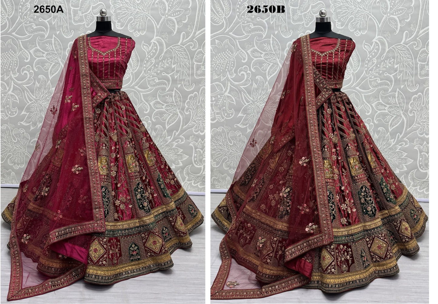 2650 Anjani Art Velvet Lehenga Choli