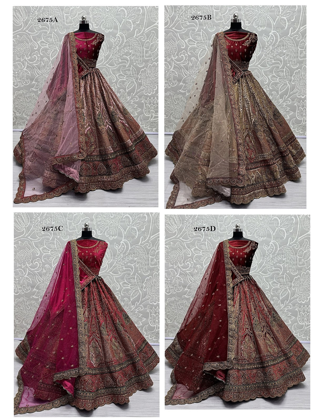 2675 Anjani Art Velvet Lehenga Choli
