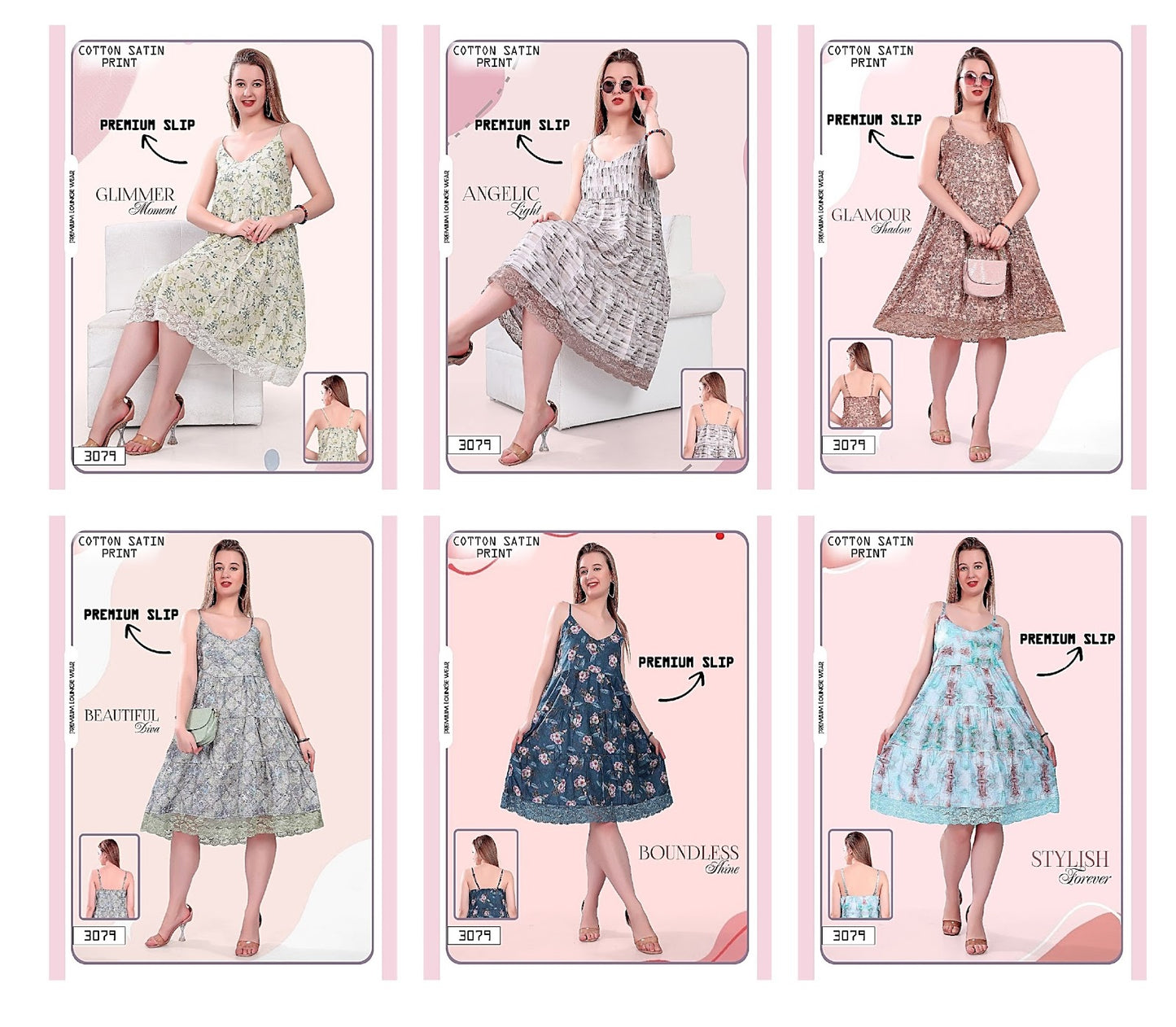 3079 Wld Cotton Satin Ladies Slip Manufacturer
