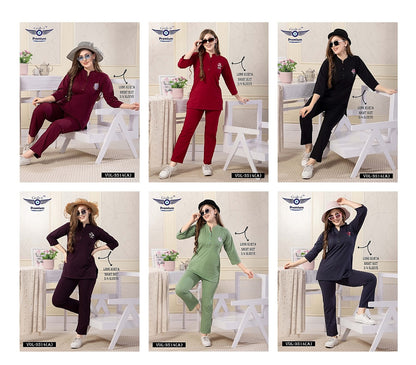 3514 A Grab It Sinker Kurta Night Suits Manufacturer India