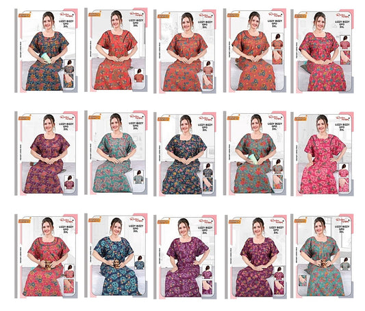 3Xl Gpo 2808 Ruchee Fashion Lizzy Bizzy Night Gowns Wholesaler