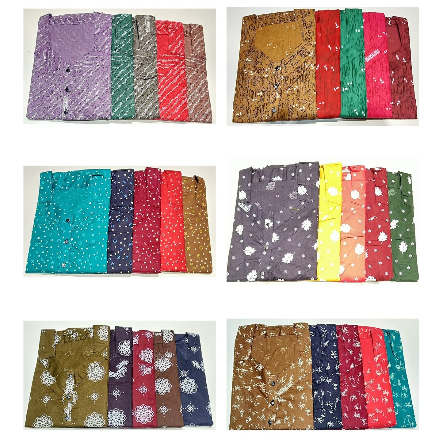 3 Button 0605 Ruchee Fashion Cotton Night Gowns Exporter