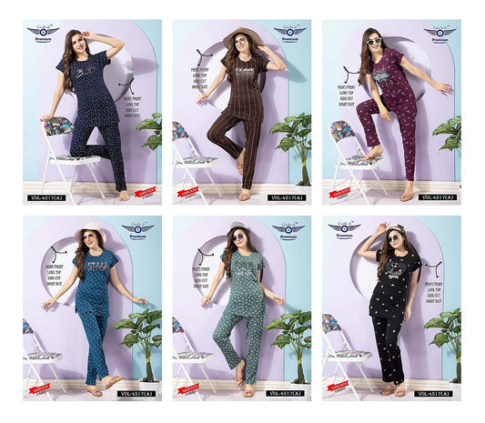 4517 A Grab It Sinker Kurta Night Suits Exporter India