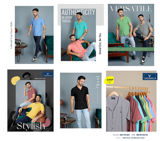 490-497 High Density Vertical Mens Shirts Exporter Gujarat