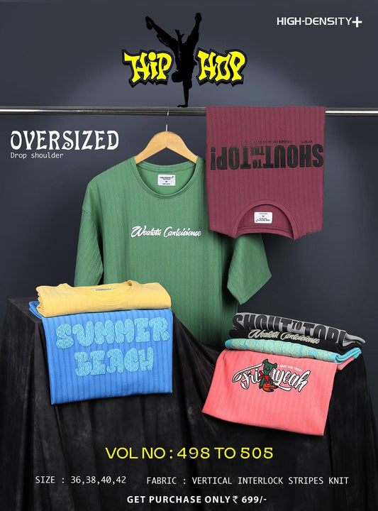 498-505 High Density Vertical Interlock Mens Tshirts Wholesale Price