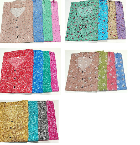 4 Matching Ruchee Fashion Cotton Feeding Night Gown Wholesale Price