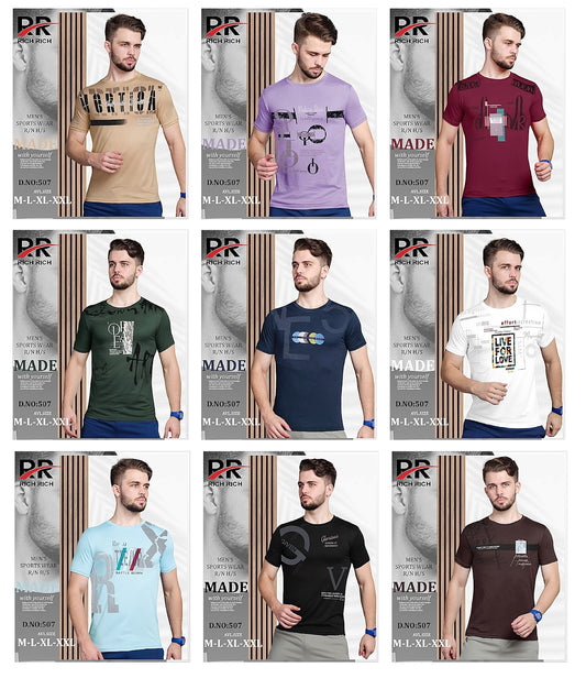 507 Rich Rich Lycra Mens Tshirts Wholesaler Ahmedabad