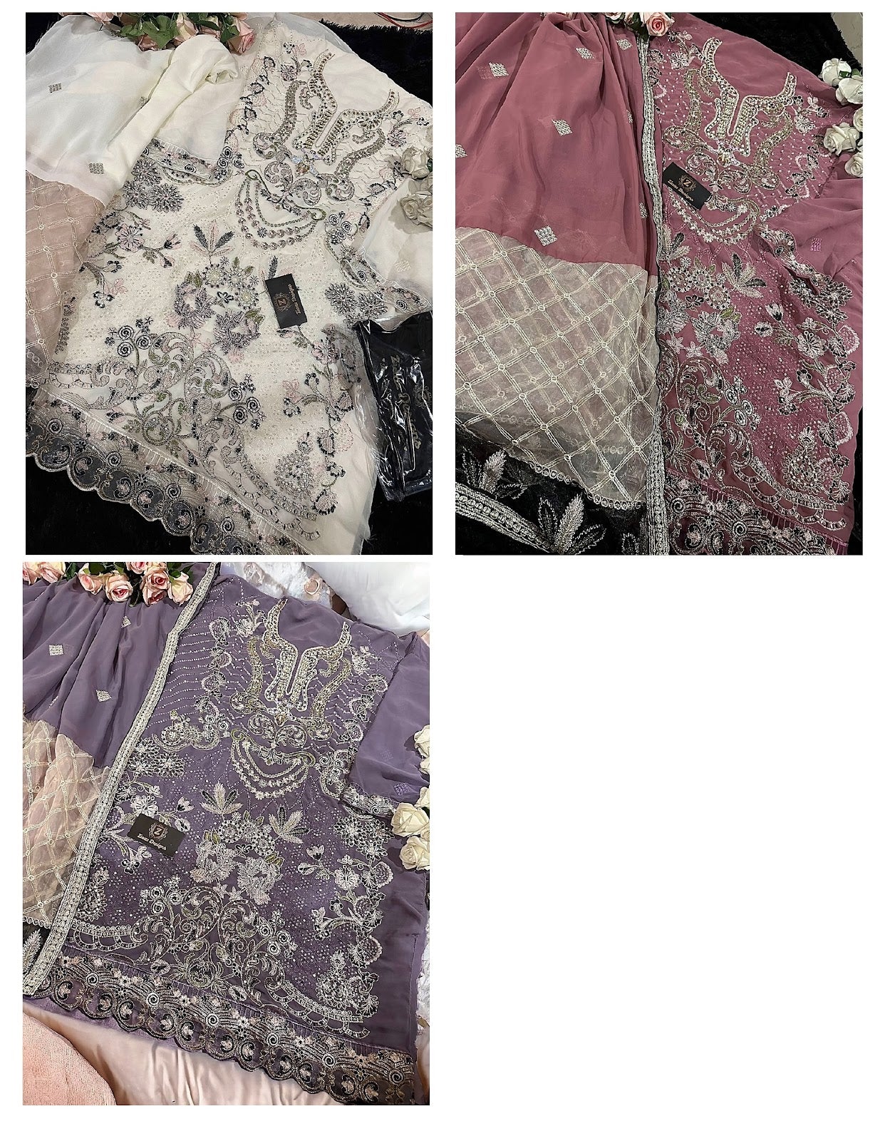 507 Ziaaz Designs Georgette Pakistani Salwar Suits