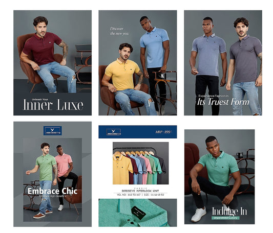 640-647 High Density Bird Eye Mens Tshirts Exporter Gujarat