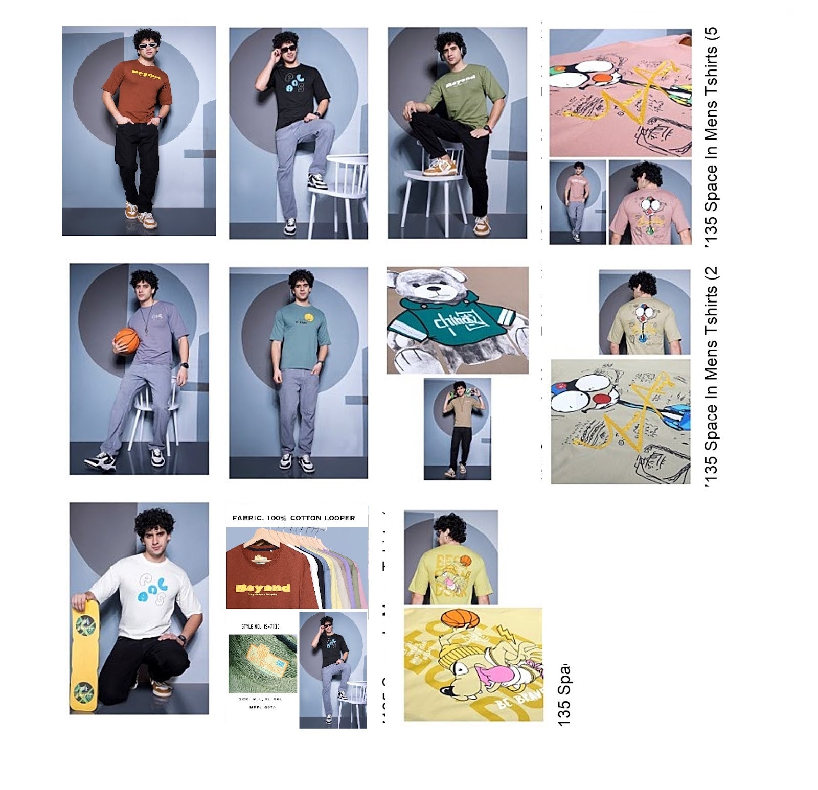 7135 Space In Cotton Looper Mens Tshirts Manufacturer Ahmedabad