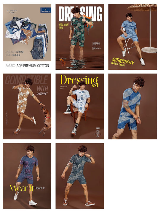 741-748 High Density Knit Mens Co Ord Set Exporter Gujarat