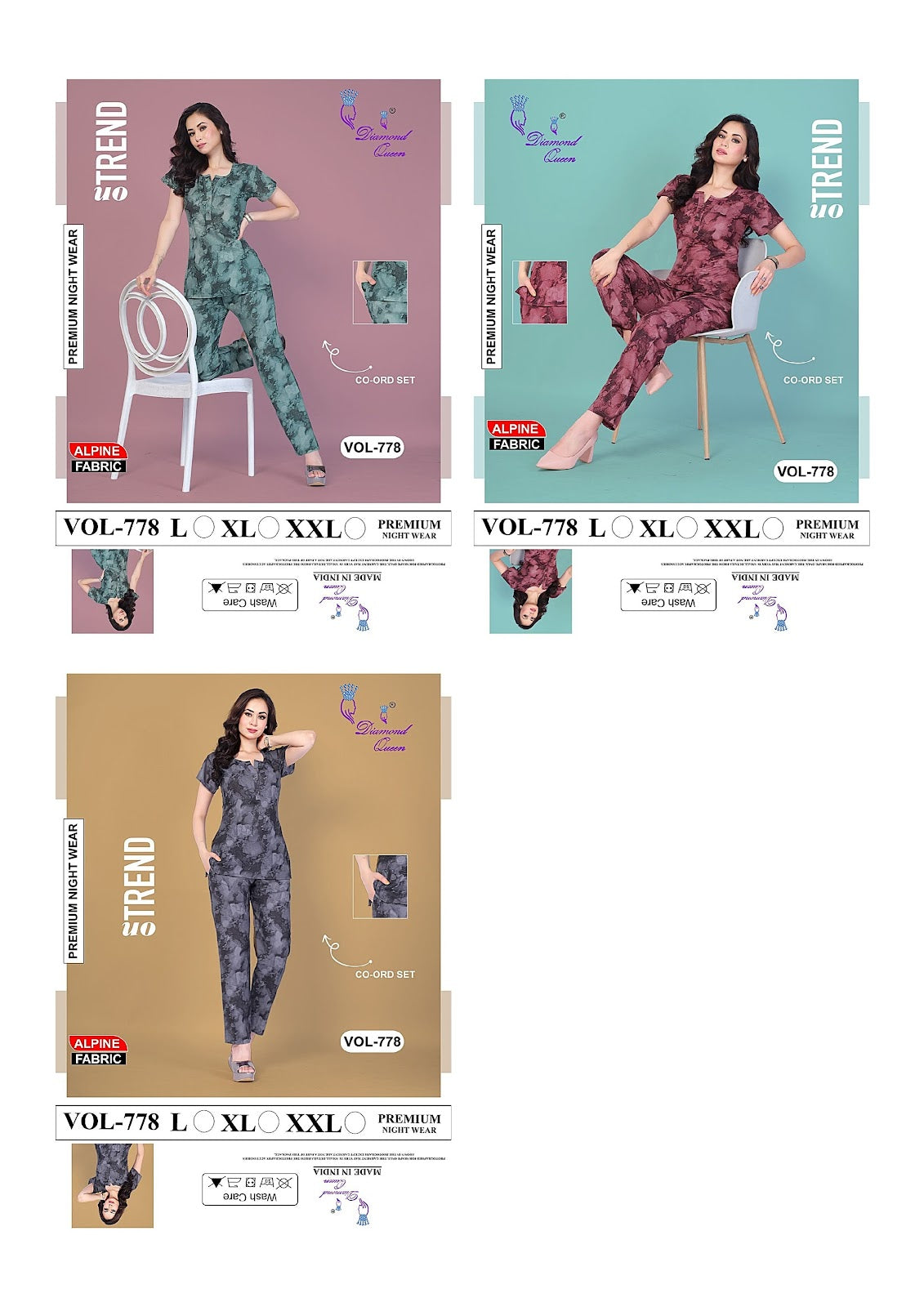 778 Diamond Queen Alpine Co Ord Set