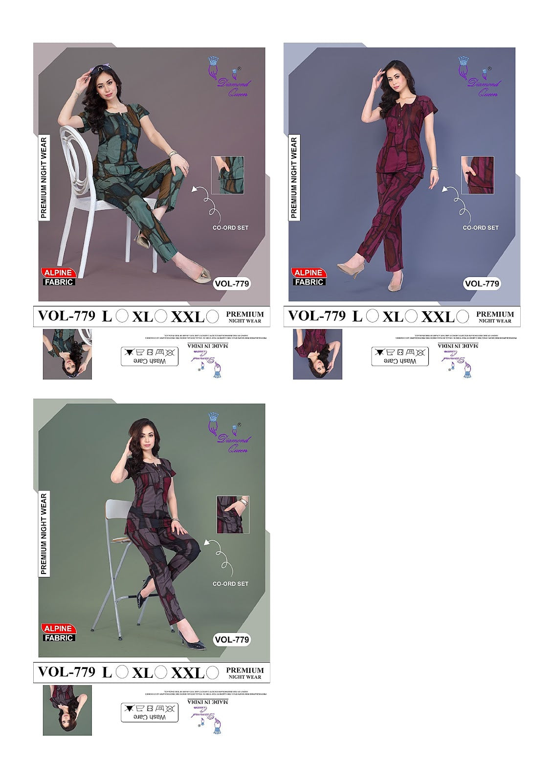 779 Diamond Queen Alpine Co Ord Set