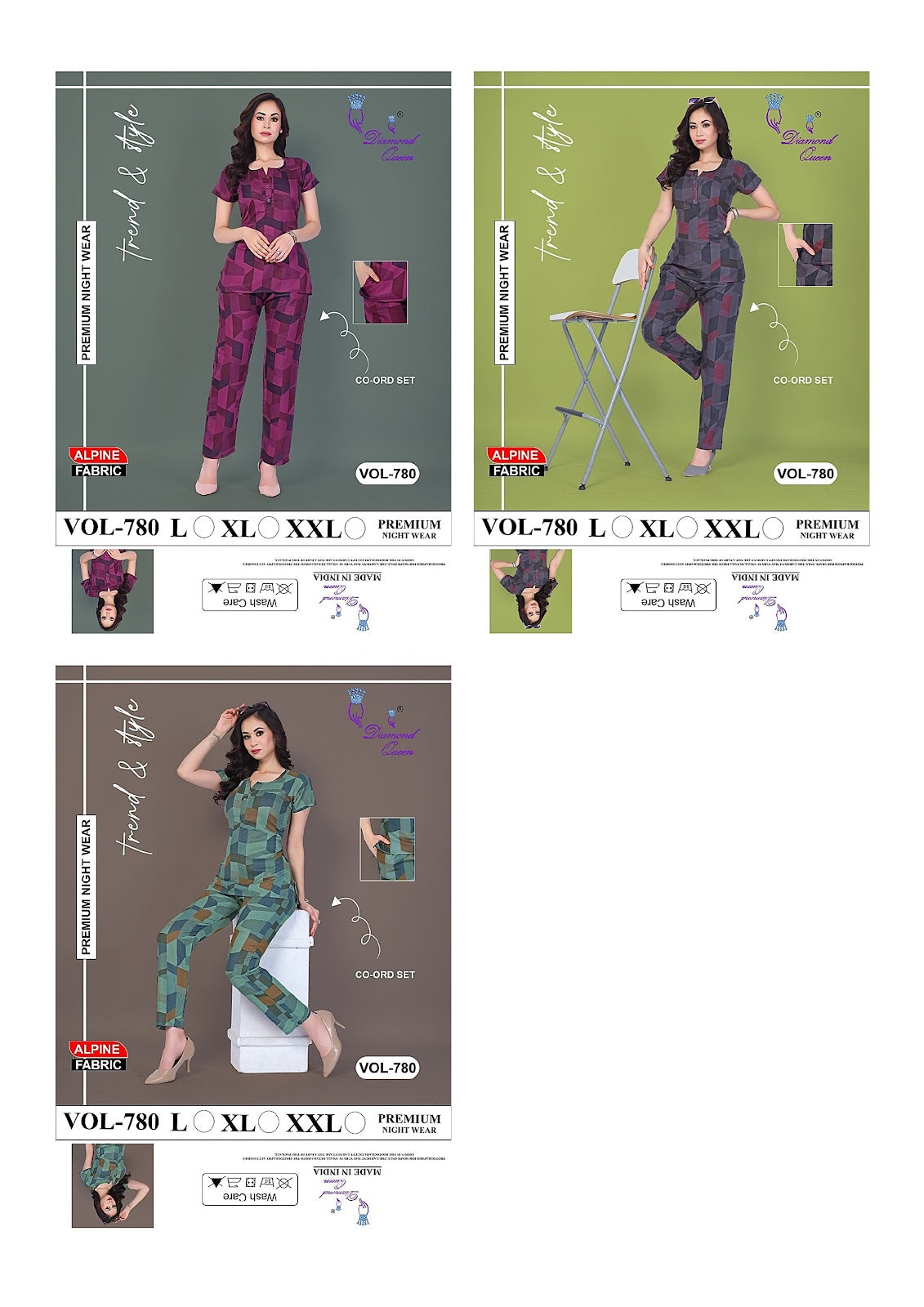780 Diamond Queen Alpine Co Ord Set