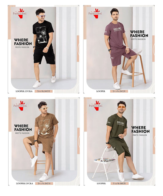 8401-8402 Perfect Feel Looper Mens Co Ord Set Manufacturer