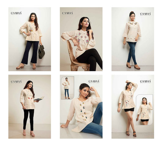 890 Gaabaa Cotton Stylish Tops Exporter Gujarat