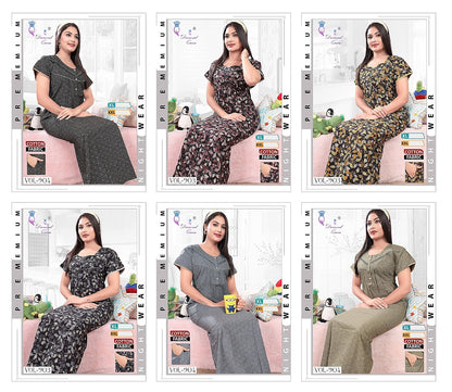 903-904 Diamond Queen Cotton Night Gowns Supplier Gujarat
